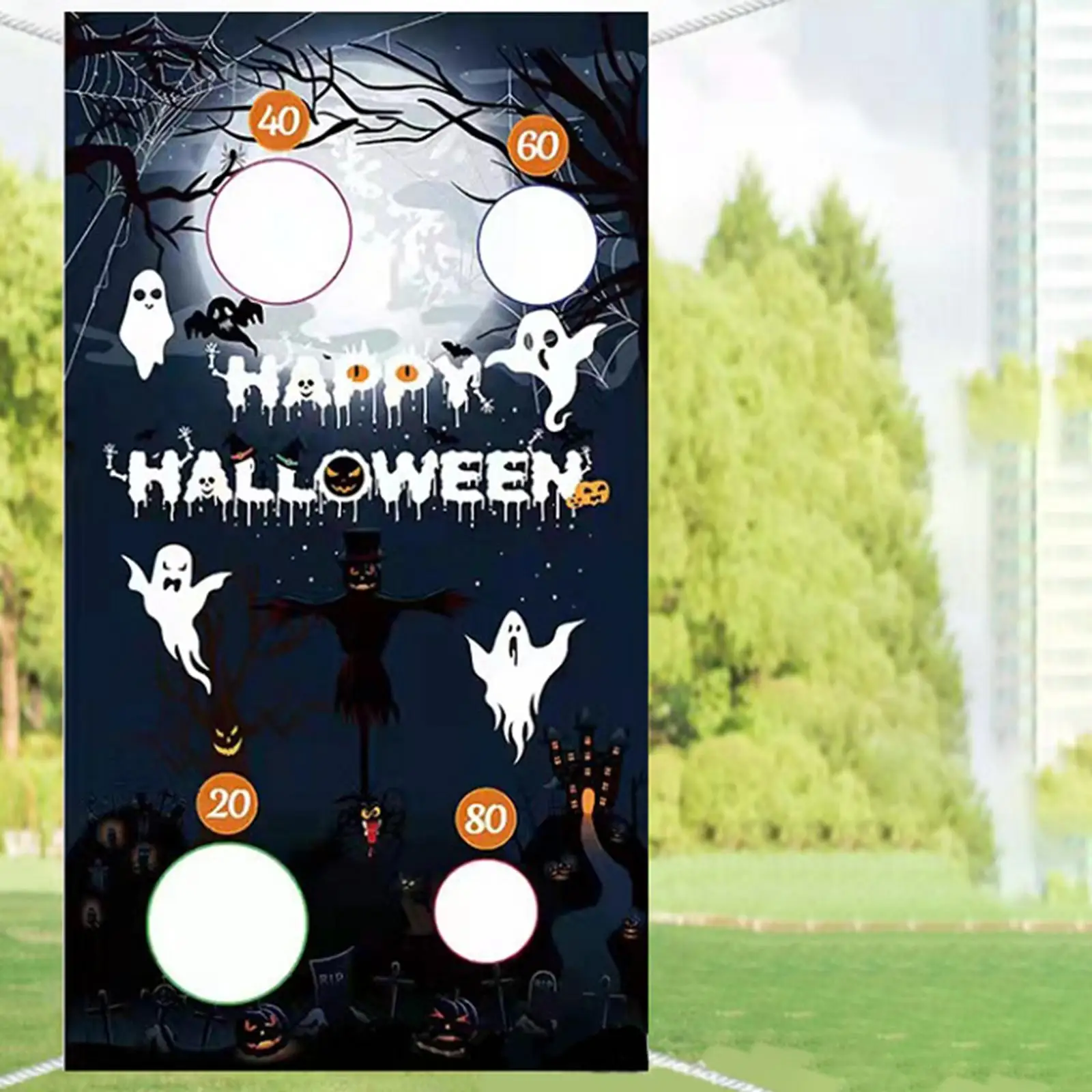 

Reusable Halloween Toss Game Banner Party Favor for Beach Garden Outdoor Activities Game