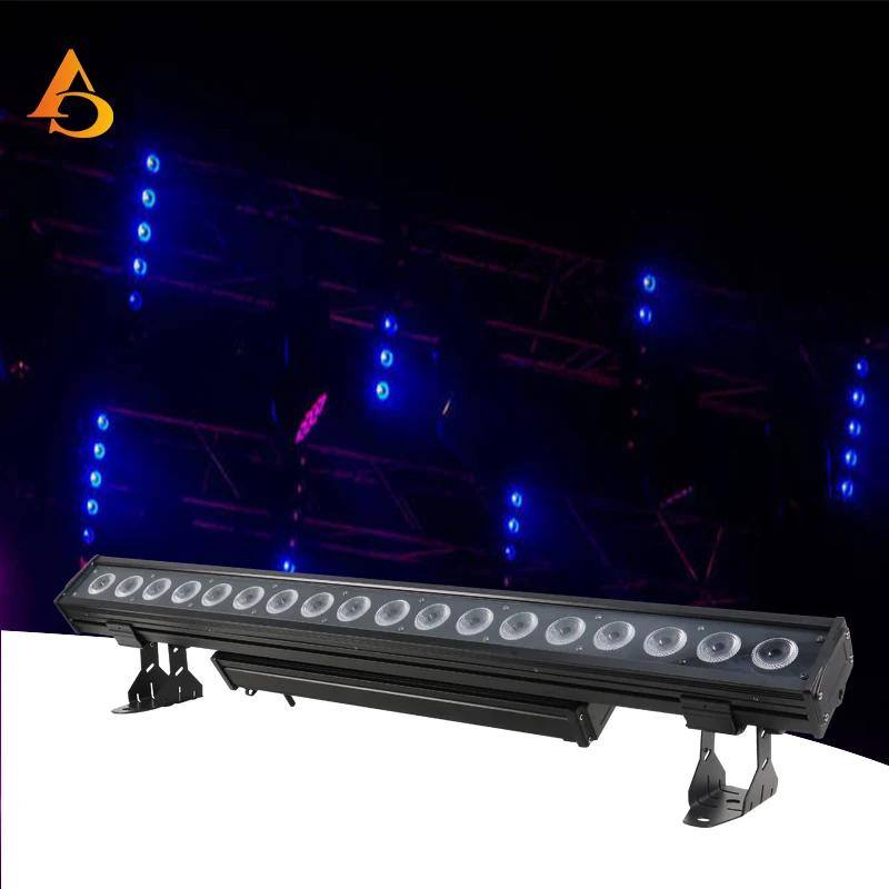 

LED Bar Wall Wash 18x18W RGBWA+UV Waterproof Battery Lighting With Dmx Controller For DJ Disco Stage And NightClub