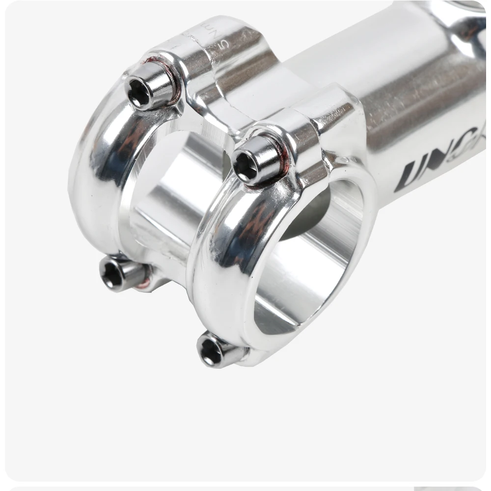 UNO Poliert Silber Fahrrad Stem UNO 7 17 35 Grad Aluminium Legierung Berg MTB Zubehör Bike Lenker Vorbauten 28.6*31,8mm – Detail 15