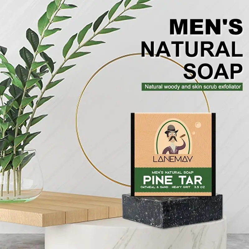 Men's Natural Soap Mite Removing Moisturizing for Deep Cleansing