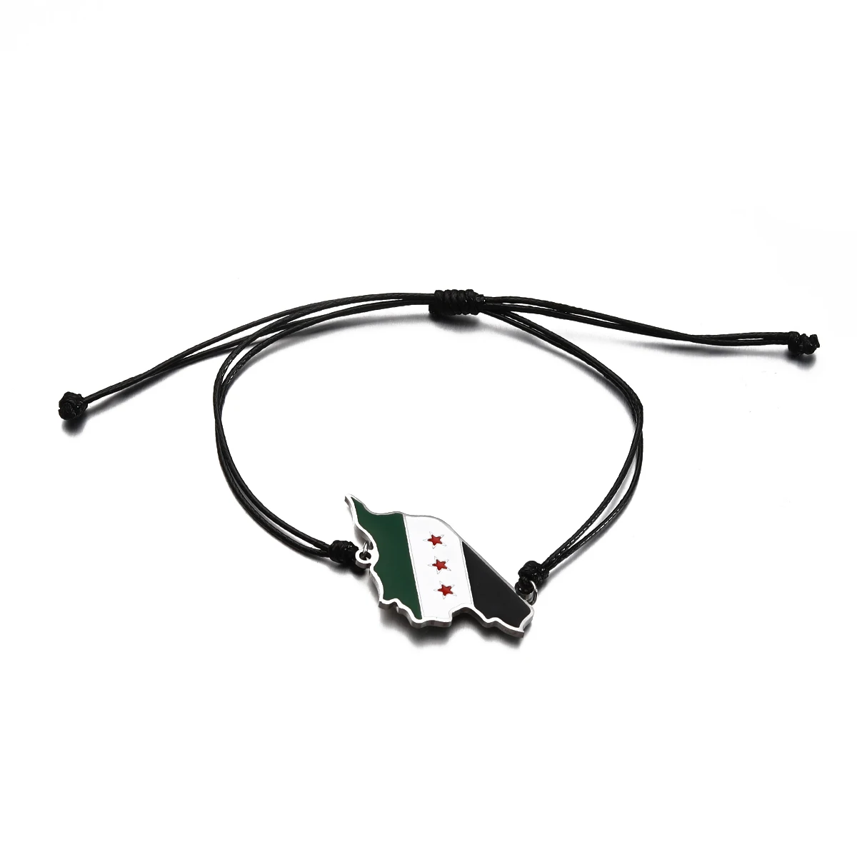 Syria Map Flag Charms Bracelet Rope Chain Jewelry bangle bracelet chain bracelet