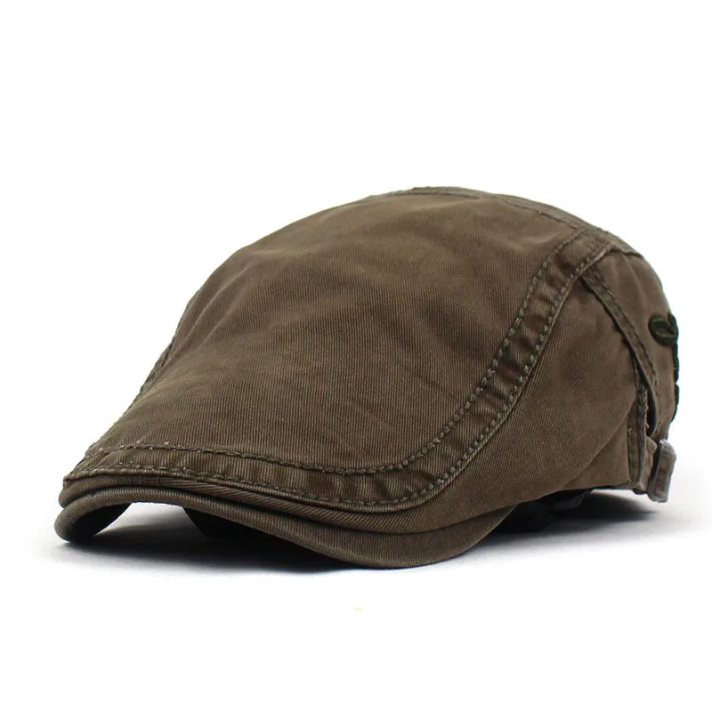Polyester Letter embroidery Newsboy Caps Men Flat Peaked Cap Women Painter Beret Hats