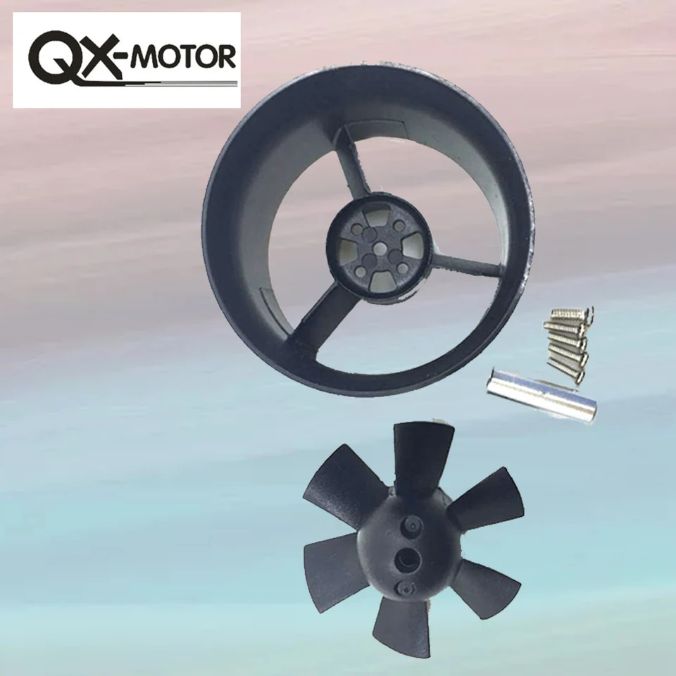 Moteur Ventilateur Canalisé 30 Mm 6000KV Pour Avion RC - 6 Pales, 2-4S, 160W, Alliage Aluminium
