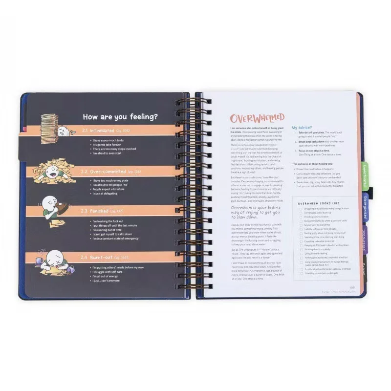 Anti-Planner Tag Book How To Get Sht Done When You Don't Feel Like It Creative Planner School Office Stationery for Adults 4