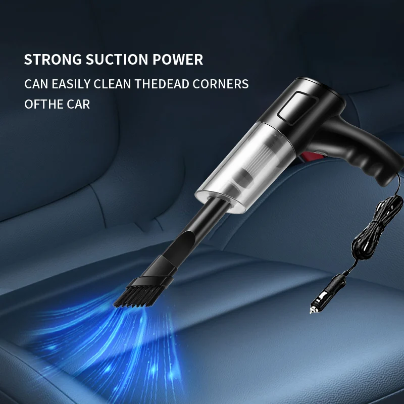 A2 Car Mounted Strong Suction Vacuum Cleaner For Small Cars, 12V Direct Plug-in High-power Car Vacuum Cleaner