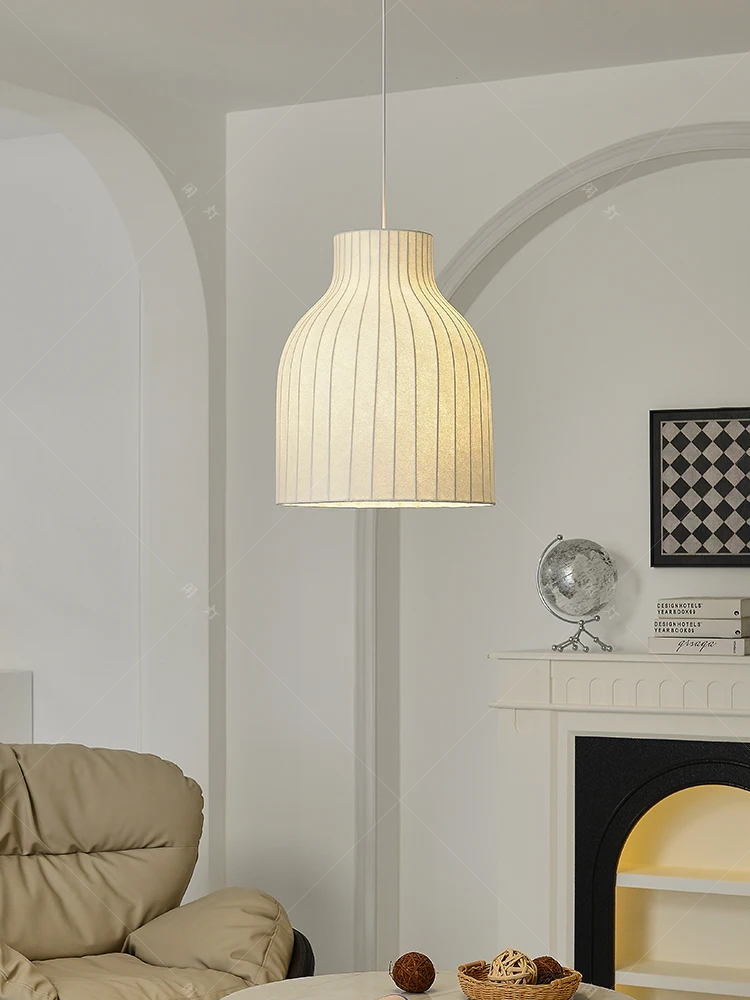 Wind silk minimalist designer living room bedroom creative modern medieval restaurant bed and breakfast lamps