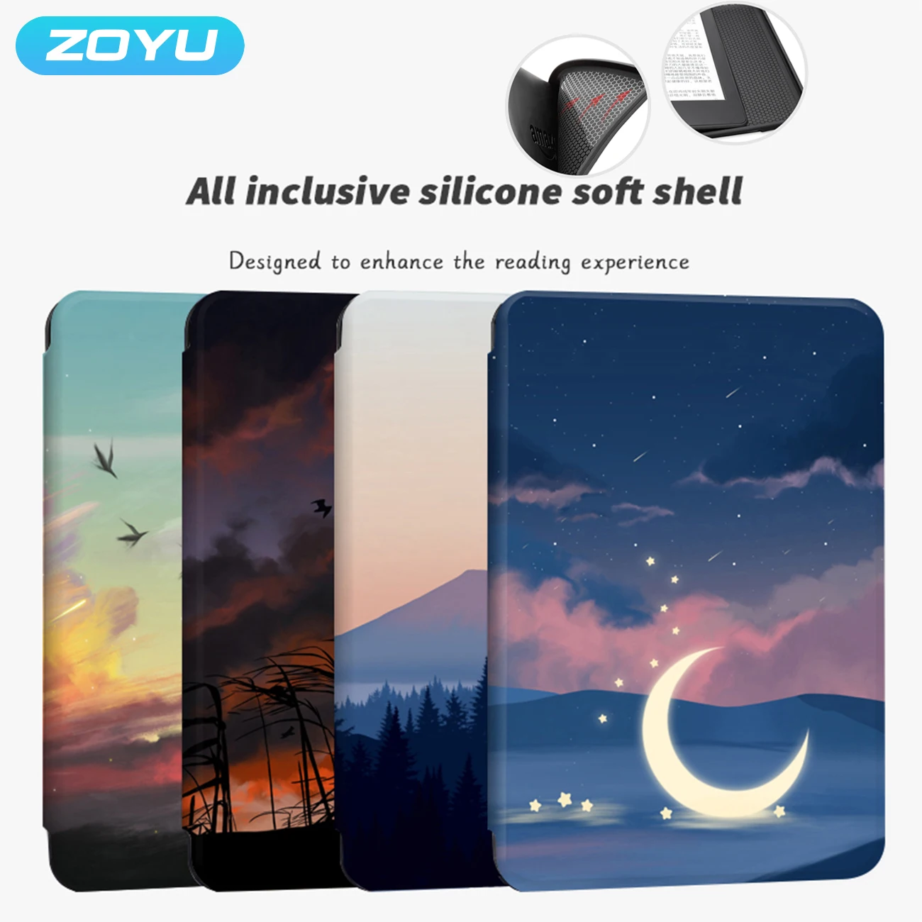 Per Kindle Paperwhite 11Th Smart Case Copertina Premium Verniciata Per Kindle 10Th Magnetico Custodia Morbida Per Kindle Premium 5/6/7Th