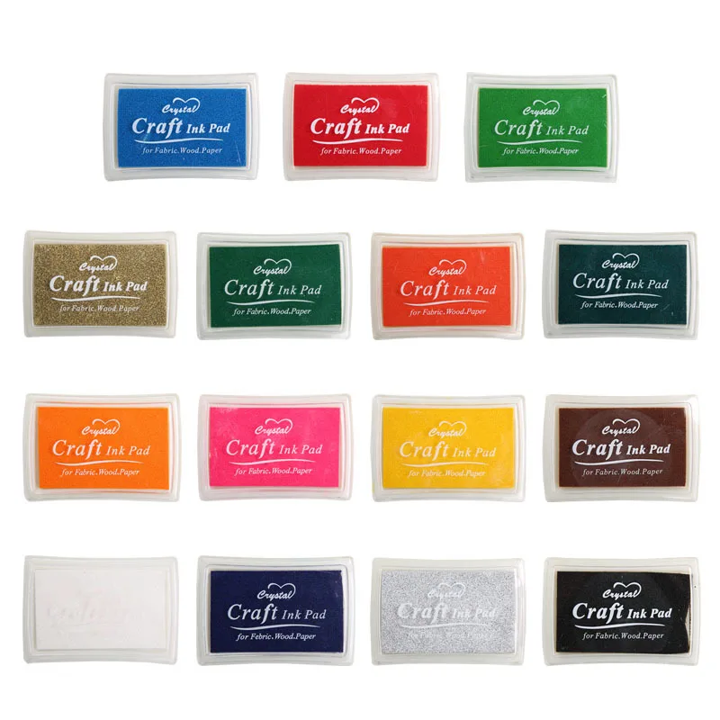 Ink Stamp Pad Vintage Multi-color Craft Ink Pad Planners DIY Diary Greeting Card Scrapbooking Finger Painting Accessories