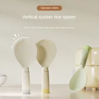 New Suction Cup Rice Spoon Can Stand Up and Not Stick To Rice Rice Making and Rice Serving Heat-resistant Standing Rice Spoon 1