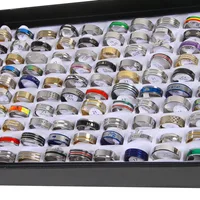 Stylish Stainless Steel Rings Set For Men And Women 100pcs
