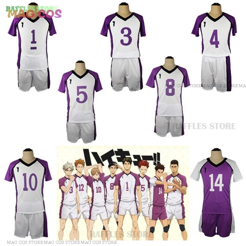 Anime Comic Haikoyuu Shiratorizawa Sportwear School Cosplay Tendou Satori Costume Uniform Volleyball Team Costume Jerseys Shorts