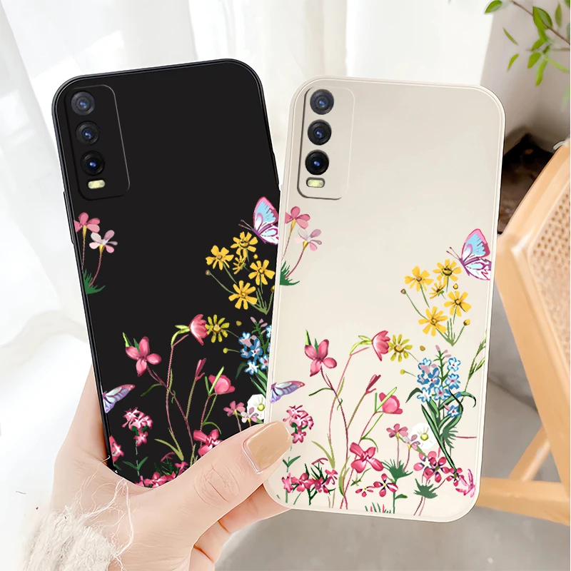 Floral Shockproof Silicone Soft Phone Case