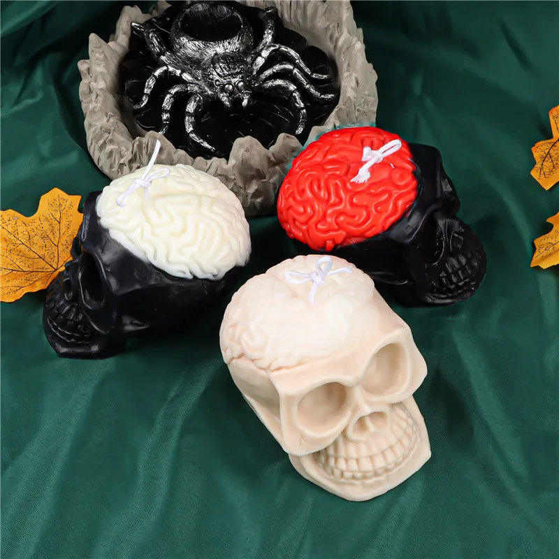 

Halloween Brain Blossom Candle Silicone Mold For Festive And Romantic Decoration Gypsum form Homemade Handicraft Gift Making