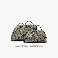 Sacs à main plissés serpentin pour femmes, pochette, sac à bandoulière, motif serpent, sac de luxe de créateur 2
