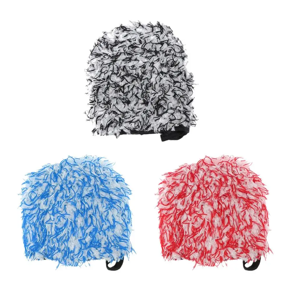 1/3pcs Set Microfiber Wheel Detailing Glove Soft And Super Absorbent For Car Cleaning  Motorcycle Alloy Wheel Brush Tire Rim Hub 3