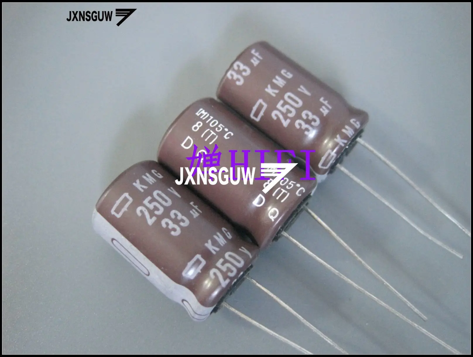 

20PCS NIPPON KMG 250V33UF 12.5X20MM NCC long life electrolytic capacitor 33UF/250V CHEMI-CON 105 degrees 33uF 250V