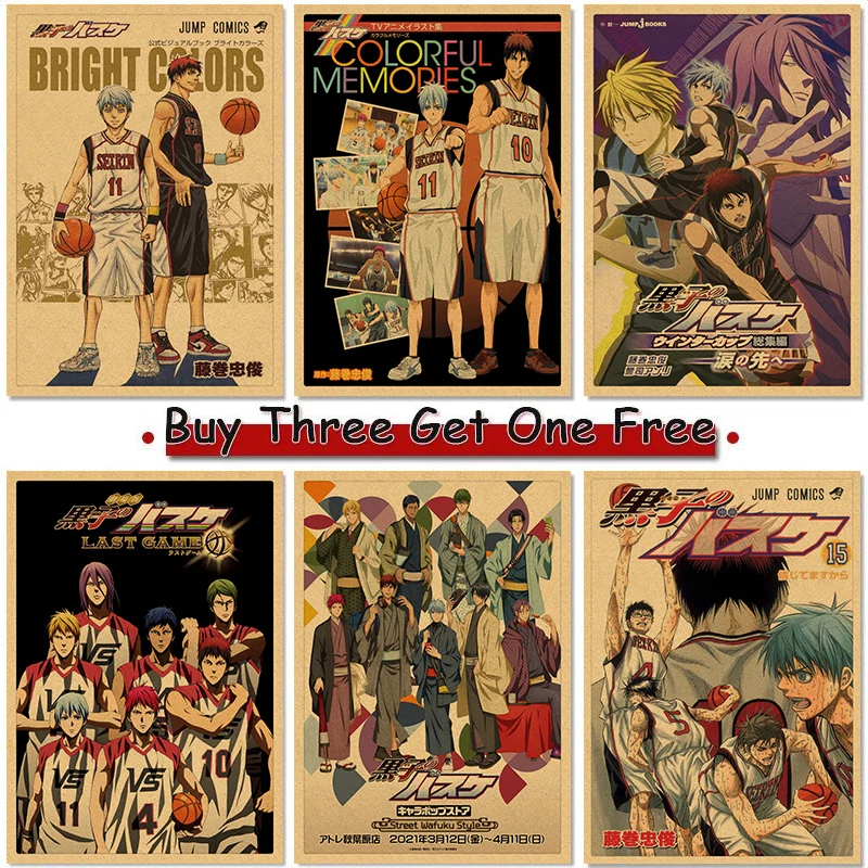 Баскетбол куроко аниме постер Декор для дома постеры комната стена Pictur крафт