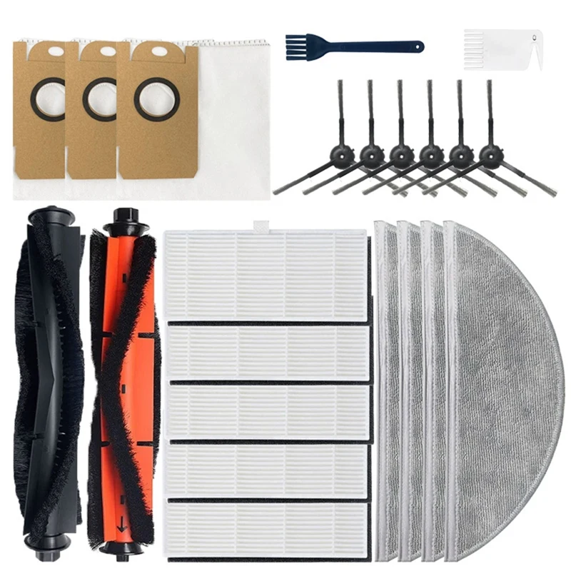 

Main Brush HEPA Filter Side Brush Replacement Accessories Kits For Xiaomi Mijia Lydsto R1 Robot Vacuum Cleaner