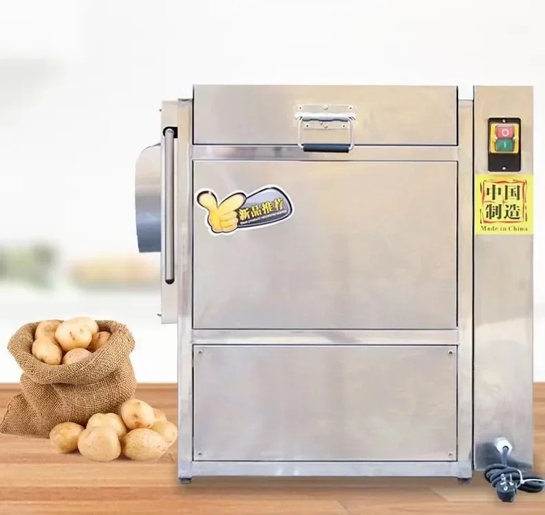 Potato Cleaning Machine Carrot Sweet Potato Taro Washer With Peeling Brush Cleaning For Fruit Food Vegetable 2