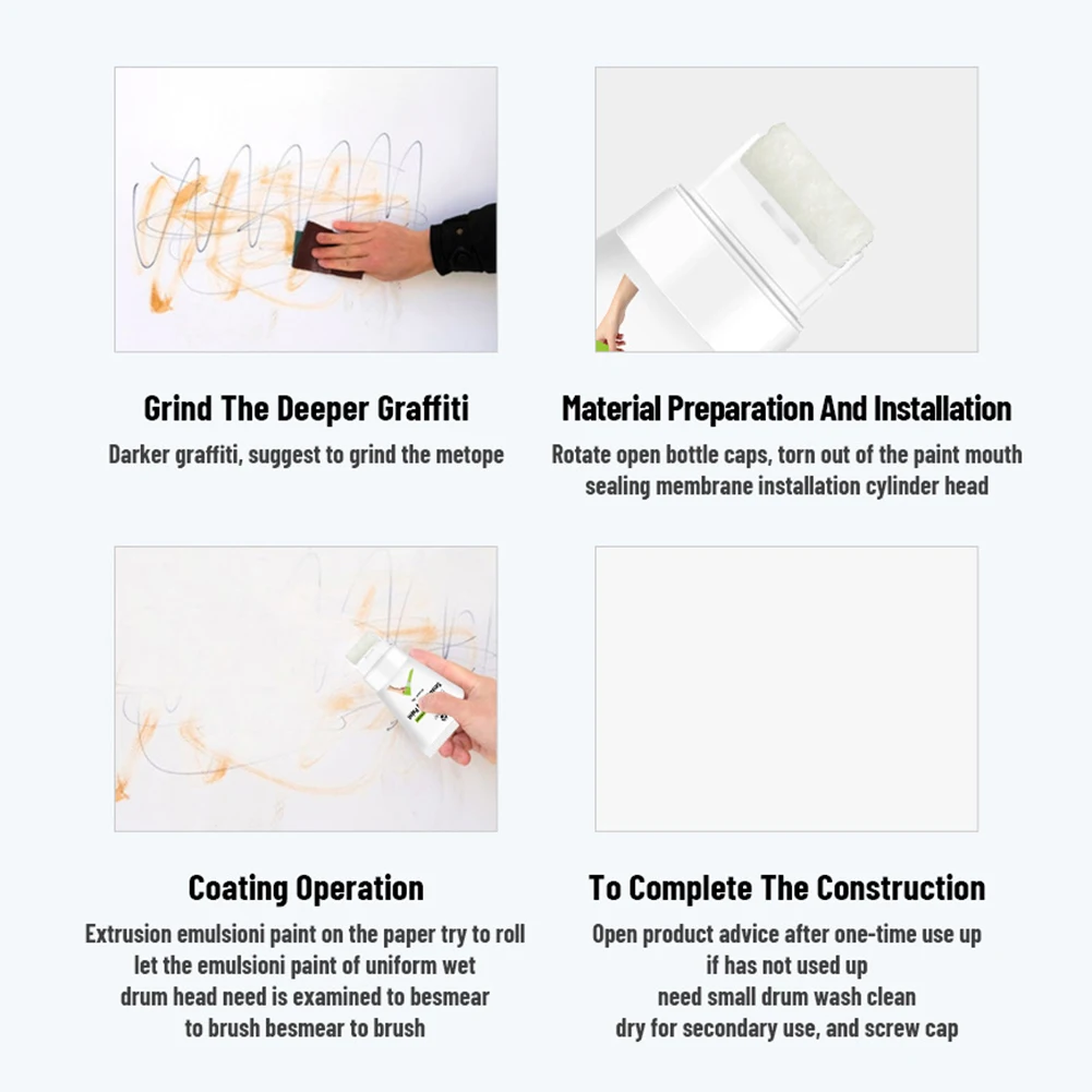 Wall Repair Tool Roller Paste Brush Household Interior Protection Paint Multipurpose Home Improvement Wall Patches Filler Paint