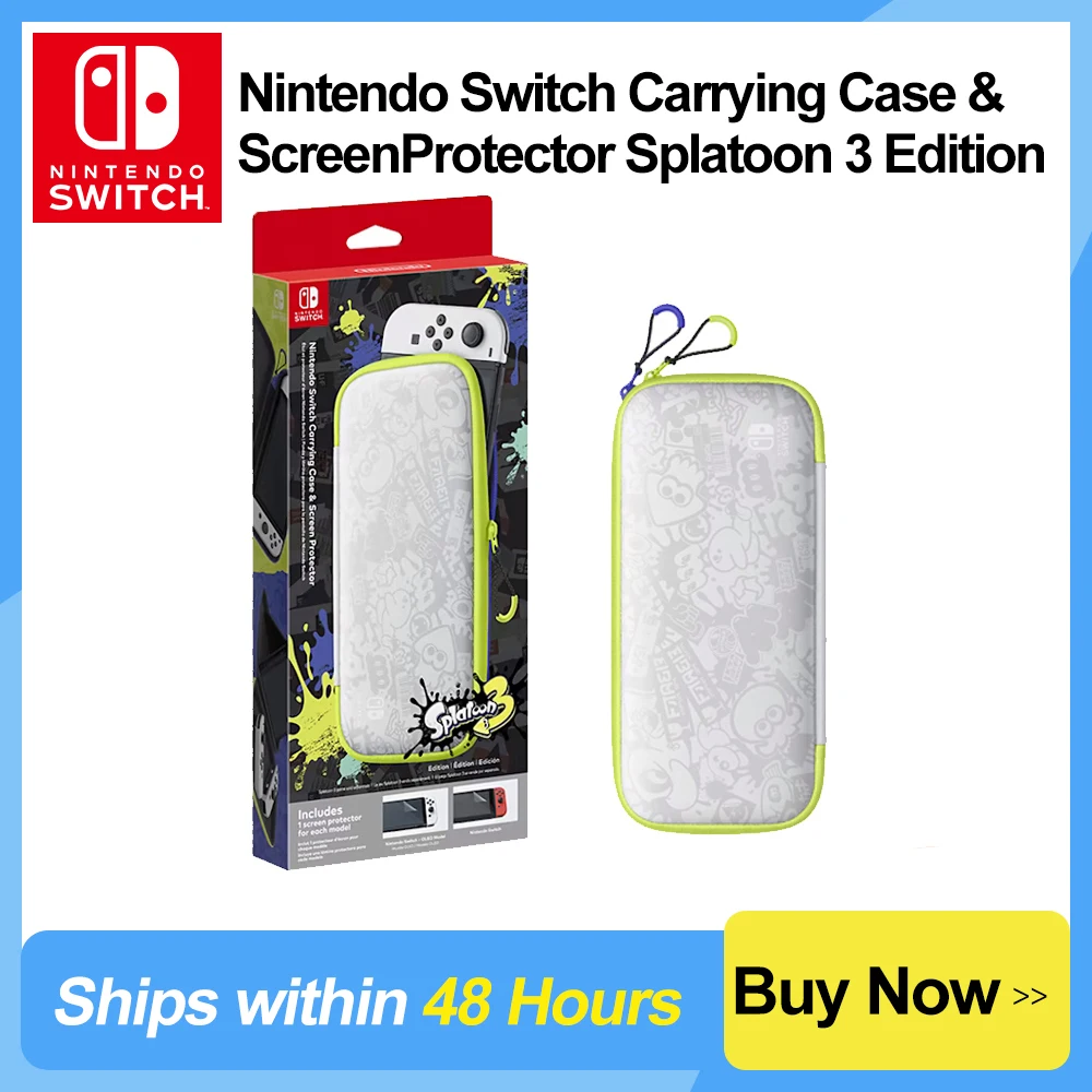 NintendoSwitchCarryingCaseandScreenProtectorSplatoon3Edition