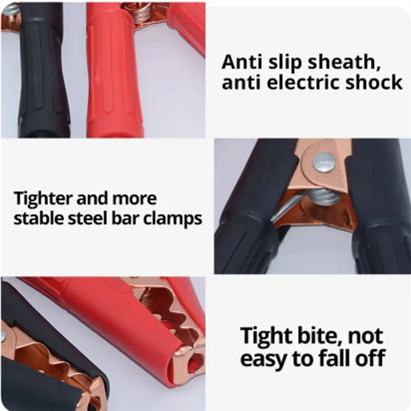 50A Toothed Small Large Crocodile Clip Battery Clip Charging High Power Inverter 2pcs alligator clips,test clip,test hooks clips