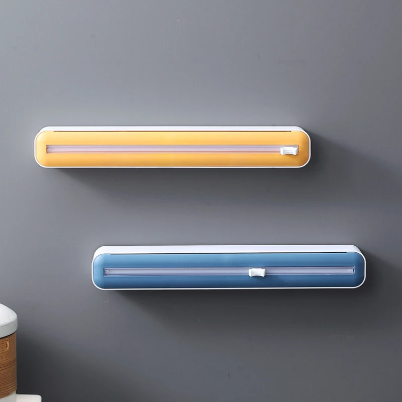 2in1 ABS Wrap Dispenser Cling Film Dispenser Plastic Wrap Magnetic Aluminum Foil Parchment Paper Injector Kitchen Tool cling wrap dispenser food film dispenser kitchen wrap dispenser plastic wrap dispenser