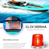 Waterproof Radio Control Electric Large Racing Speedboat Toy 80KM/H 200M 360° Turn LED Night Light Brushless High Speed RC Boat 5