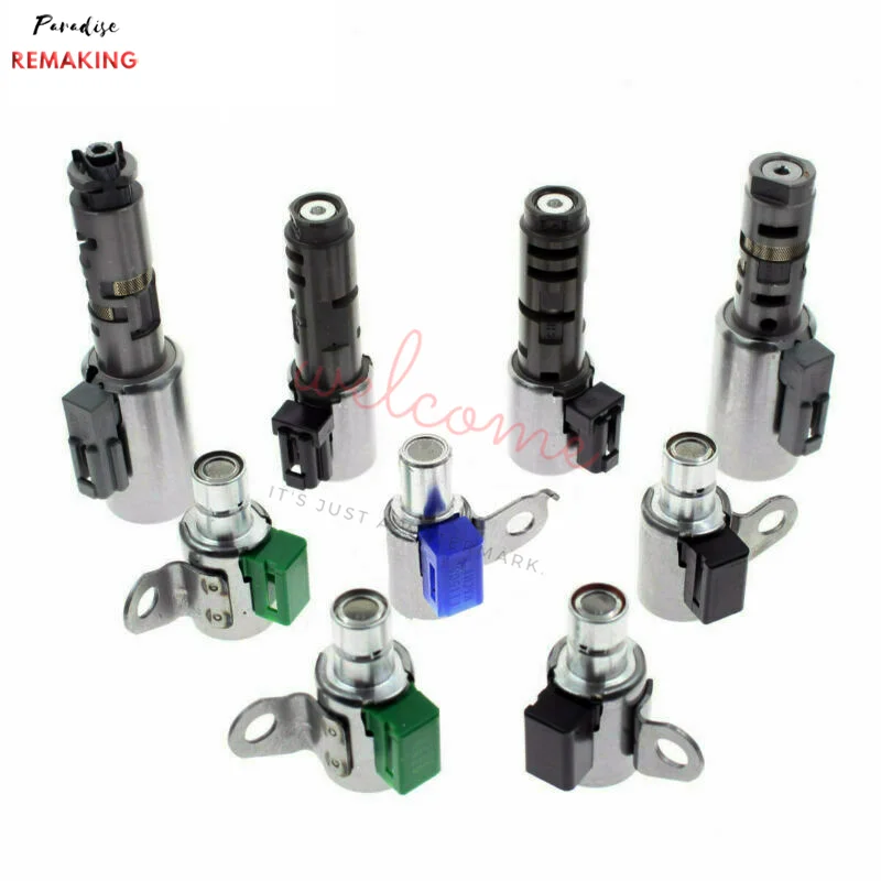 

TB65-SN TB-60NF A960 A960E Auto Transmission Solenoids Kit 9pcs for Toyota Lexus 6-SPEED GS300 IS250 IS300 05up