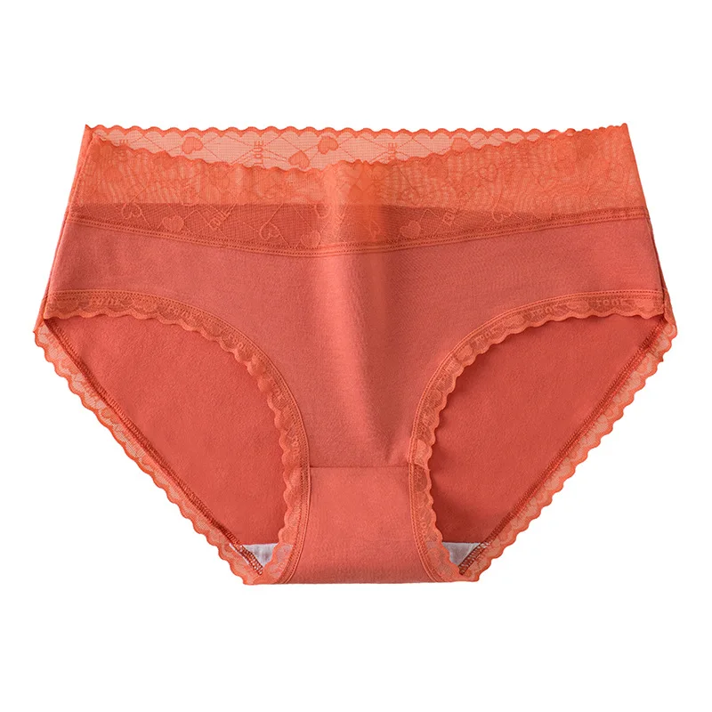 

4pcs/5pcs Women's Lingerie Plus Size Underwear Cotton Briefs Lace Breathable Panties Antibacterial Underpants Female Intimates