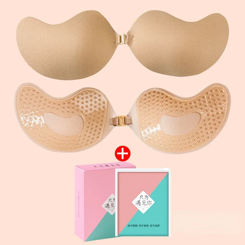 

1PCS Mango Shape Silicone Bra Chest Stickers Lift Up Nude Bra Self Adhesive Strapless Invisible Cover Pad Underware Nipple Cover