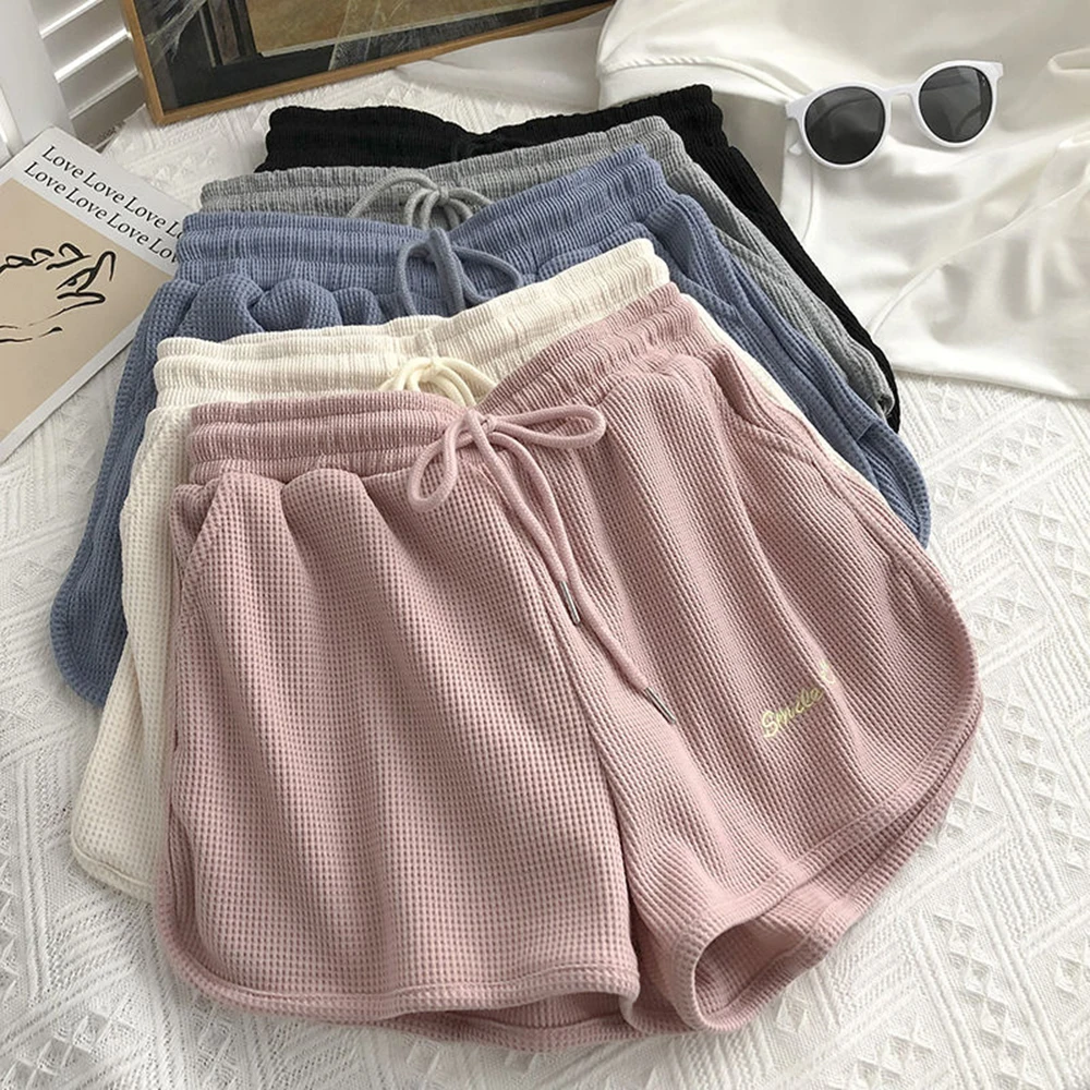 

Casual Elastic Waist Short Feminino Summer 2022Korean High Waist Shorts Women Chic