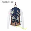 Thorndike Latest Coat Design Men Suits Tailor-Made Tuxedo 3 Pieces Blazer Wedding Party Groom Costume Homme 5