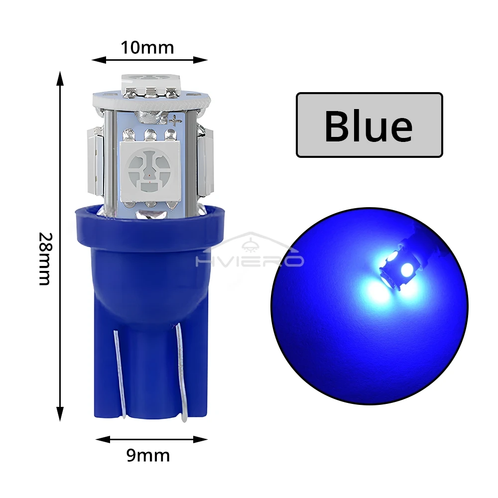 ตัวเลือกสินค้า โคมไฟ LED รถยนต์ 12V สีขาว-ฟ้า-แดง ทนทาน ประหยัดพลังงาน