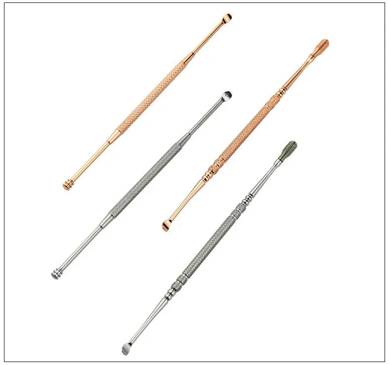 Description Picture 2 of itemStainless Steel Double Head Ear Cleaner Spoon Spiral Ear Pick Spoon Earwax Remover Cleaning Tool Ear Care Ear Clean Tool