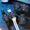 SMAEL  multifunctional luminous 50 meter waterproof men's watch 8050 digital large dial personalized trend sports 5