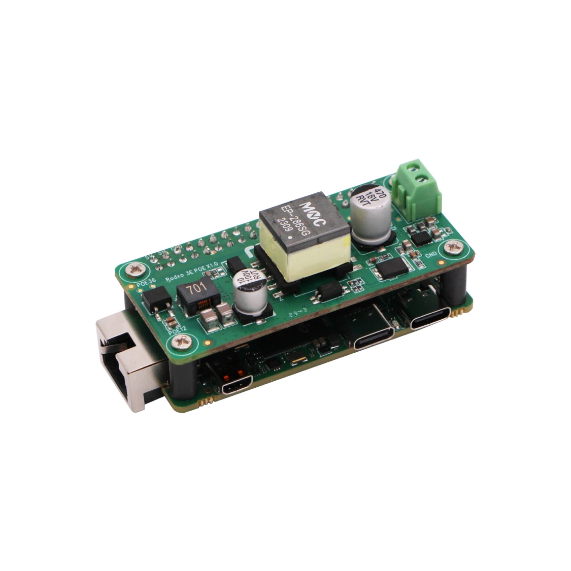 Risa Radxa ZERO 3E RK3566 4-core CPU SBC, GPU, NPU, HDMI with