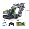 Huina 1593 1558 RC Engineering Truck Machine 2.4G Remote Control Caterpillar Excavator Digger  Alloy Tractor Toys Model 6
