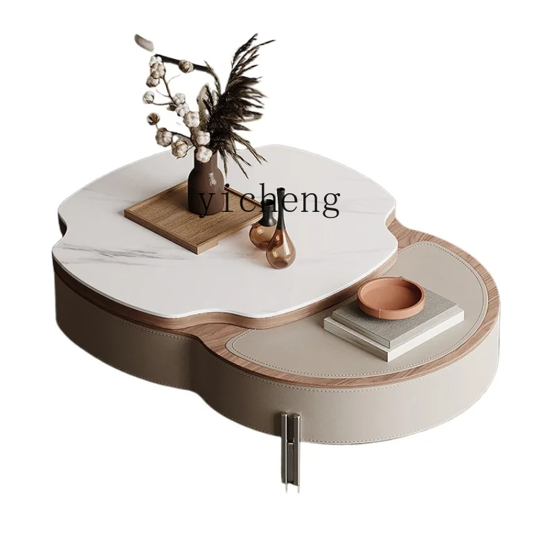 

ZF Living Room Lifting Cloth Lei Tea Table Microlite Large and Small Apartment Type Home High-Grade