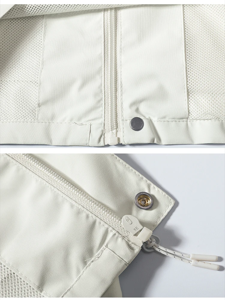 Mens Womens Waterproof Windbreaker Jacket Outdoor Hiking Coat Lightweight Hooded Workwear Urban Style Mountain Fashion Spring