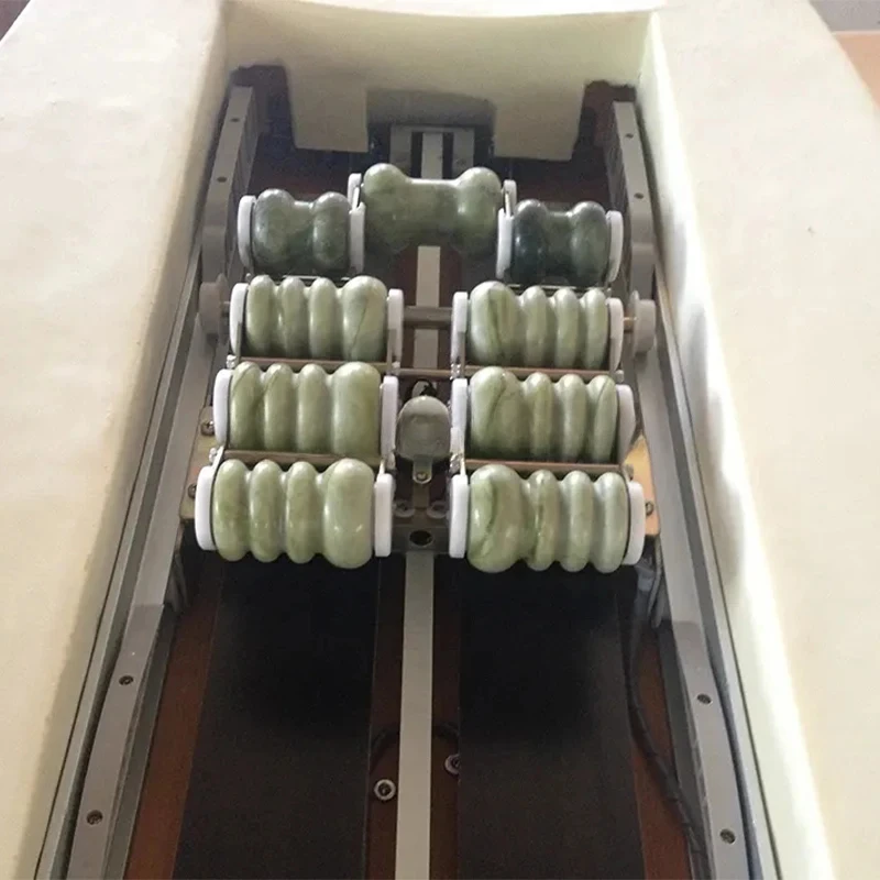 Massage Tables Bed Electric Full Body Massage table Acupressure Thai Jade Roller 4