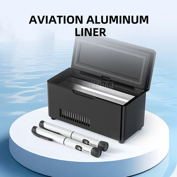 Small Travel Mini Fridge for Vehicle Portable Insulin Cooler Case Car Refrigerator Constant Temperature 1