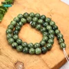 A+ Natural Russian Serpentine Jade 6-10mm Smooth Round Loose Beads - DIY Jewelry Making for Bracelets, Necklaces, Craft Supplies 5
