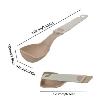 Foldable Camping Spatula Portable Nylon Spoon Shovel Outdoor Travel BBQ Cooking Accessories Small Pancake Food Serve Turner For 6