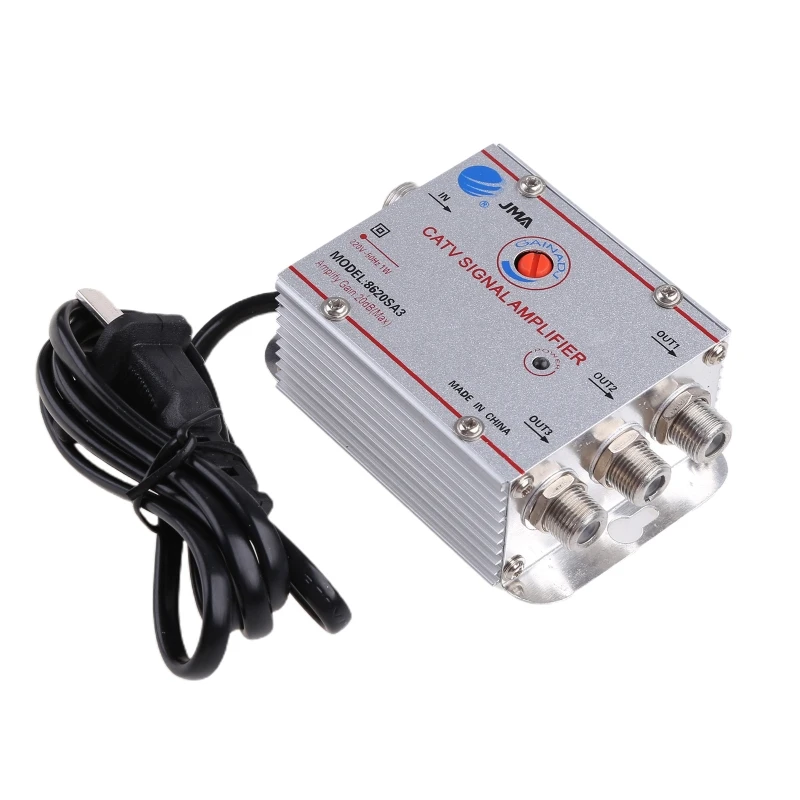 P82f 3way 20db Signal Booster Splitter Home Office Antenna Signal