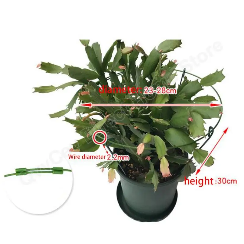 Metal Round Adjustable Garden Flower Plant Stand Support Circle Stake Ring Holder Climbing Iron Gardening Tools for Bonsai Veg metal plant stand