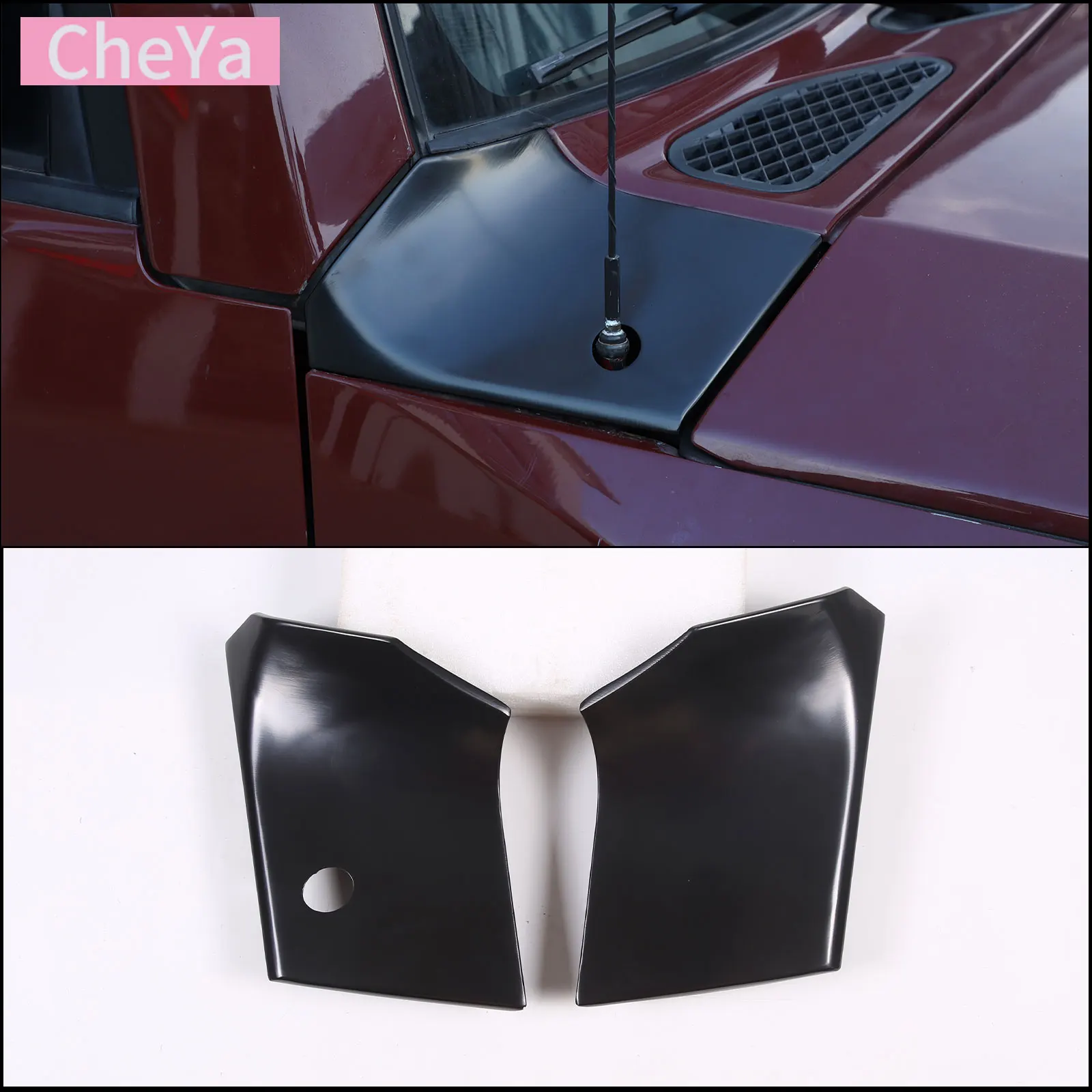 

Carbon Steel Black Car Hood Side Decorative Panel for Toyota FJ Cruiser 2007-2021 Replacement Parts