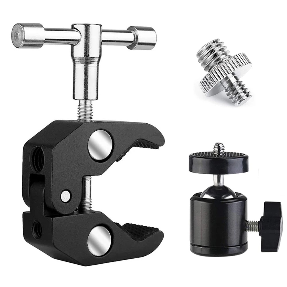 ZUIDID Super Clamp 1PCS Pack w 1 4 and 3 8 Thread for Cameras Lights zuidid-super-clamp-1pcs-pack-w-1-4-and-3-8-thread-for-cameras-lights