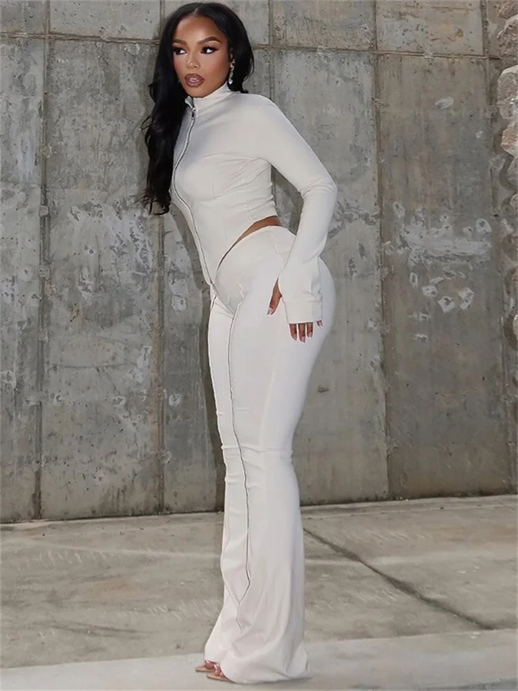 Wmstar Two Piece Set Women Casual Sexy Top and Pants Sets Club Outfits Tracksuit Matching New Street Wear Wholesale Dropshipping