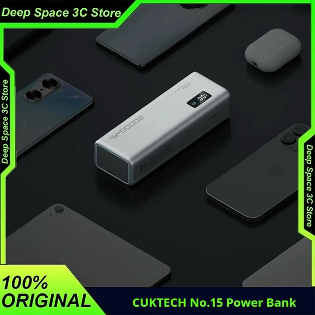 CUKTECH No.15 20000mAh Power Bank 150W Fast Charging Portable Charger External Battery Mobile PowerBank For iPhone16 Laptop